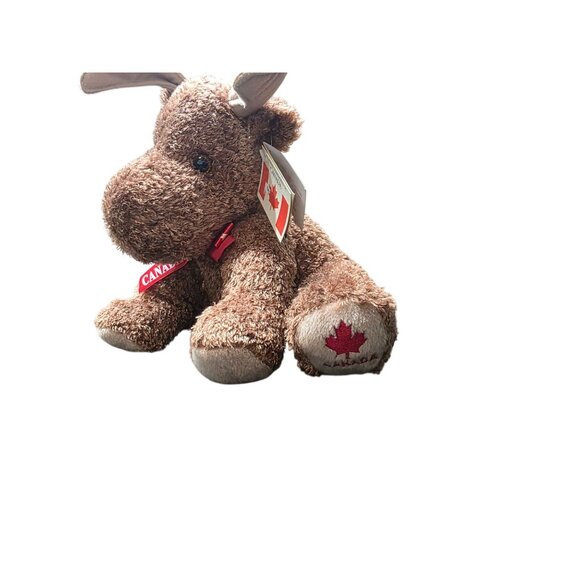 Wild Wonderz Canada Brown Moose 12"' Plush Stuffed Animal - Picture 4 of 9